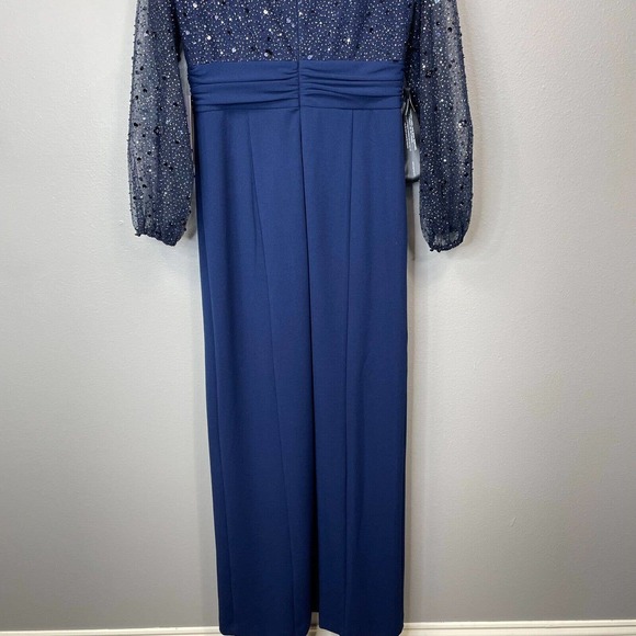 JS Collections Navy Blue Sequin Dress - Picture 10 of 16